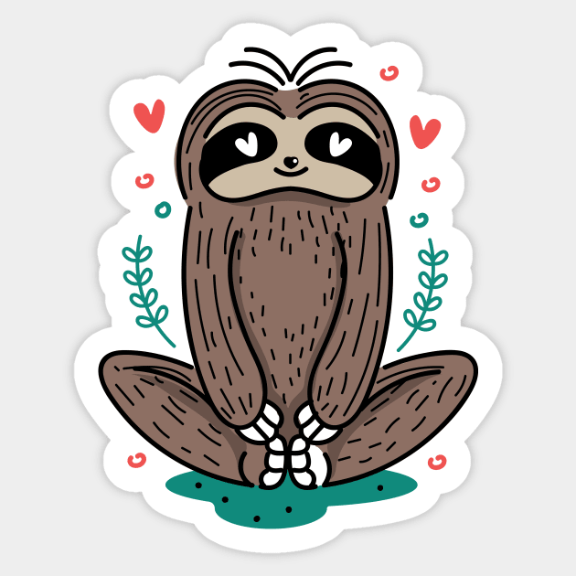 Sloth Cute Design Sticker by Utopia Shop